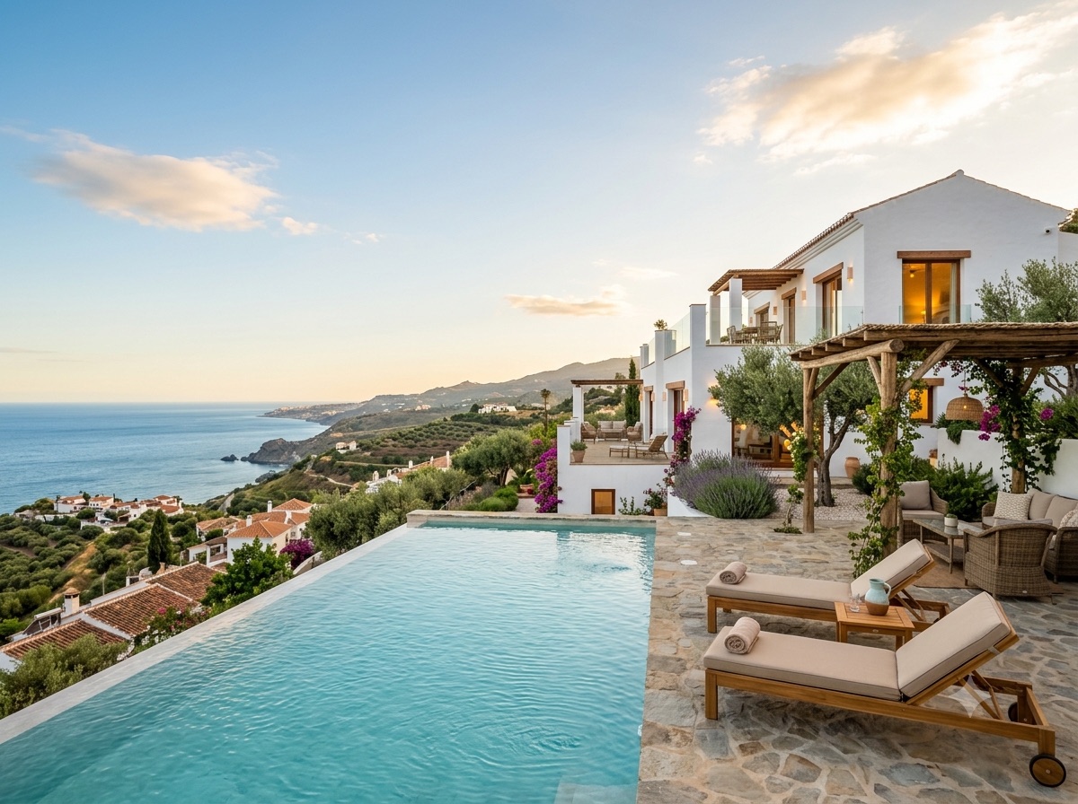 Villa with pool and sea view in Axarquía, Andalusia